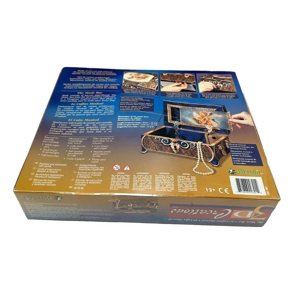 Wrebbit 3D Creations The Music  Box Working Music Sealed Craft New - Picture 6 of 10